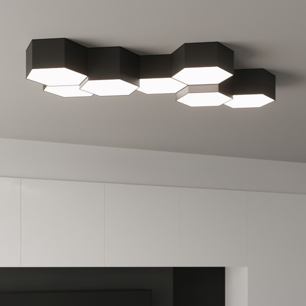 Plafonnier Veraiala 11 noir