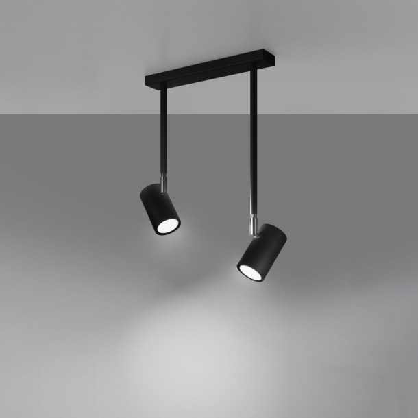 Plafonnier Velola 2 noir