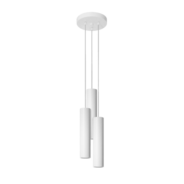 Lampe suspendue Noraaena 3P blanc