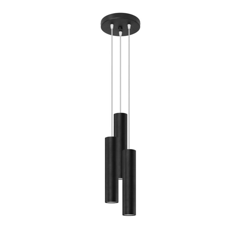Lampe suspendue Noraaena 3P noir