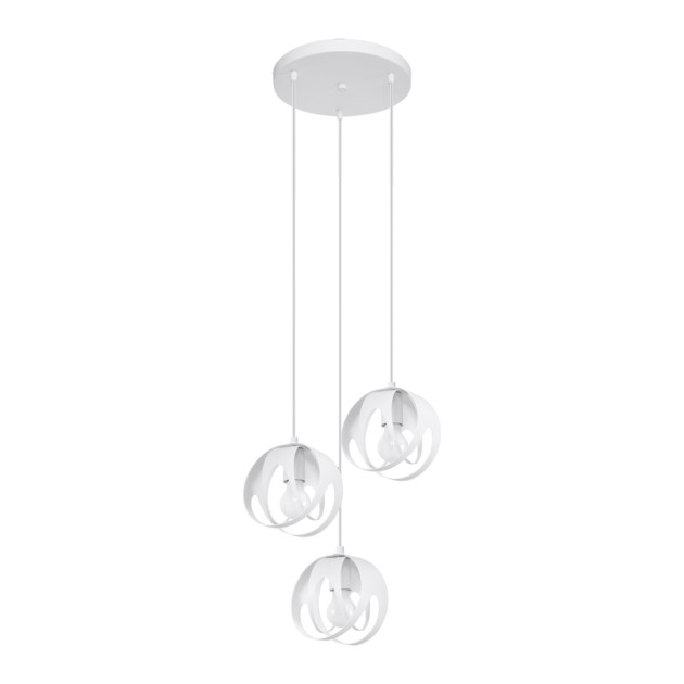 Lampe pendante Lineaaena 3P blanc