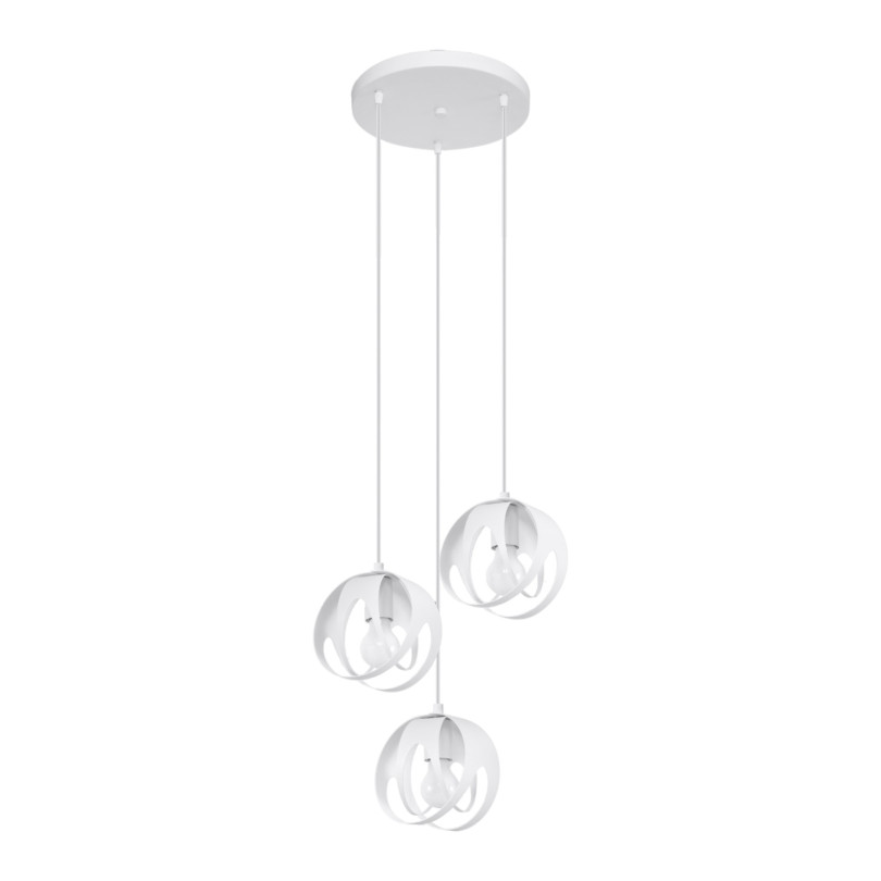 Lampe pendante Lineaaena 3P blanc