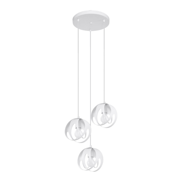Lampe pendante Lineaaena 3P blanc