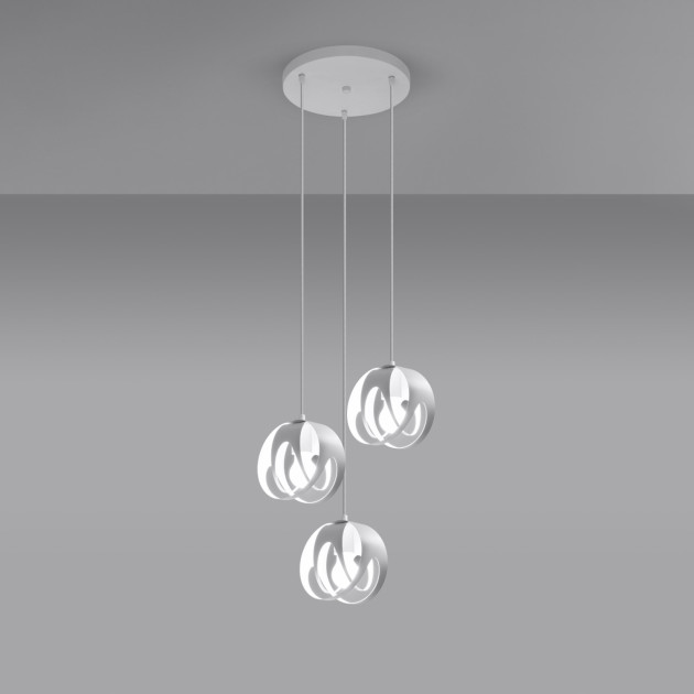 Lampe pendante Lineaaena 3P blanc