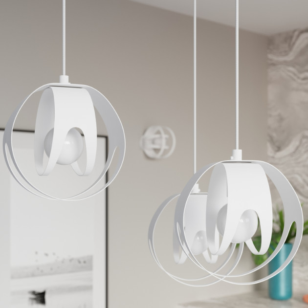 Lampe pendante Lineaaena 3P blanc