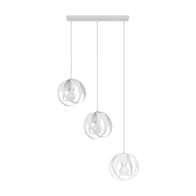 Lampe pendante Lineaaena 3L blanc