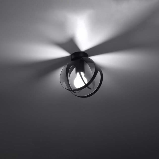 Plafonnier Lineaaena noir