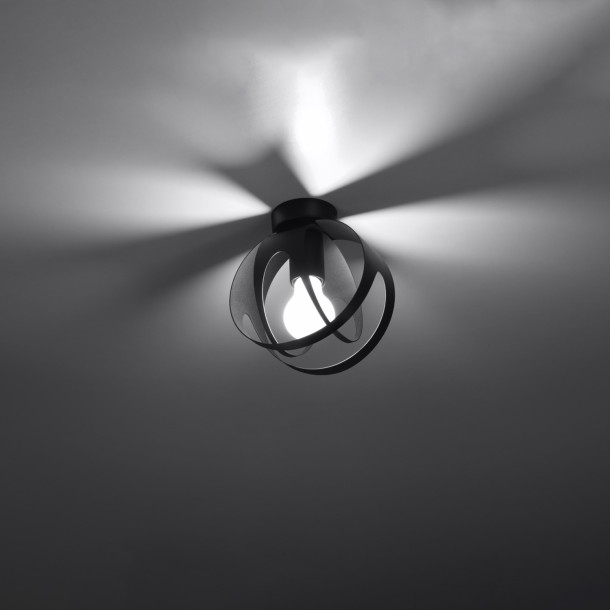 Plafonnier Lineaaena noir