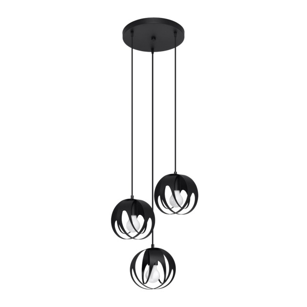 Lampe pendante Lineaaena 3P noir