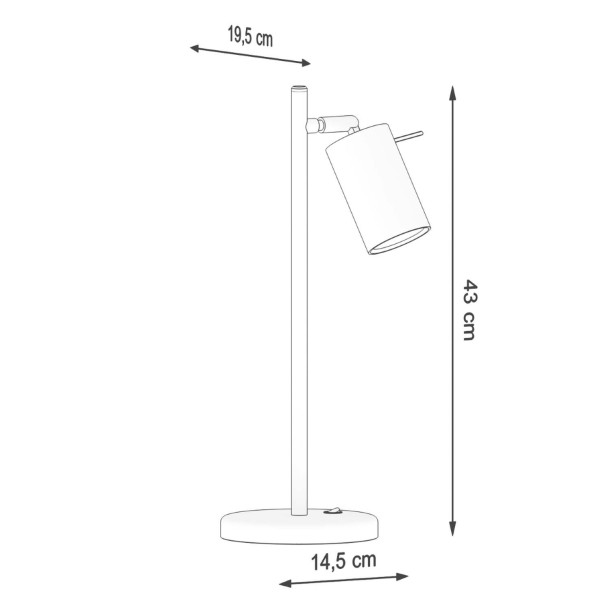 Lampe de table Veraaeen blanc