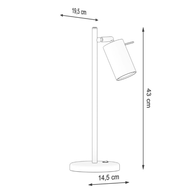 Lampe de table Veraaeen noir