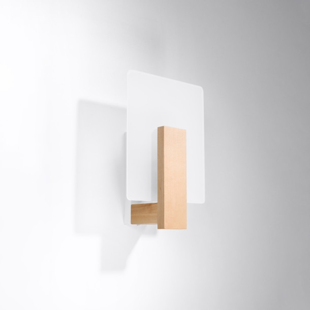 Applique Luxeior en bois naturel