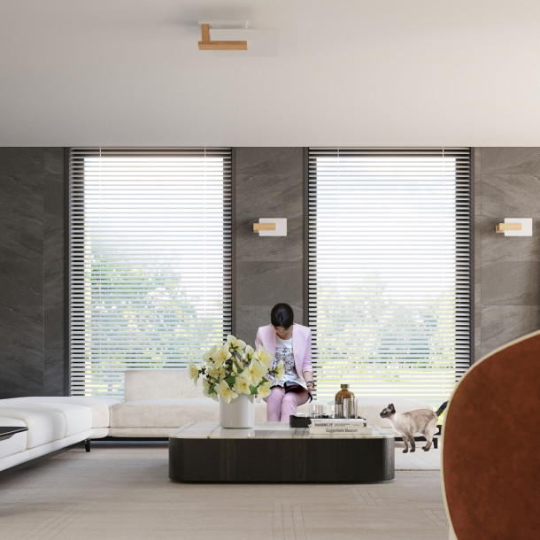Applique Luxeior en bois naturel