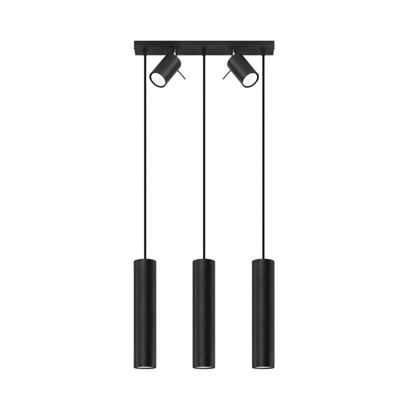 Lampe suspendue Veraaeen 3 noir