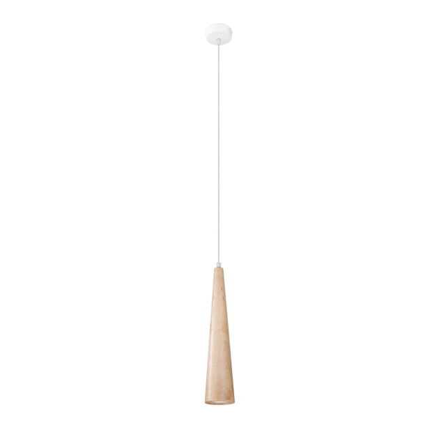 Lampe suspendue Aleen 1 en bois naturel