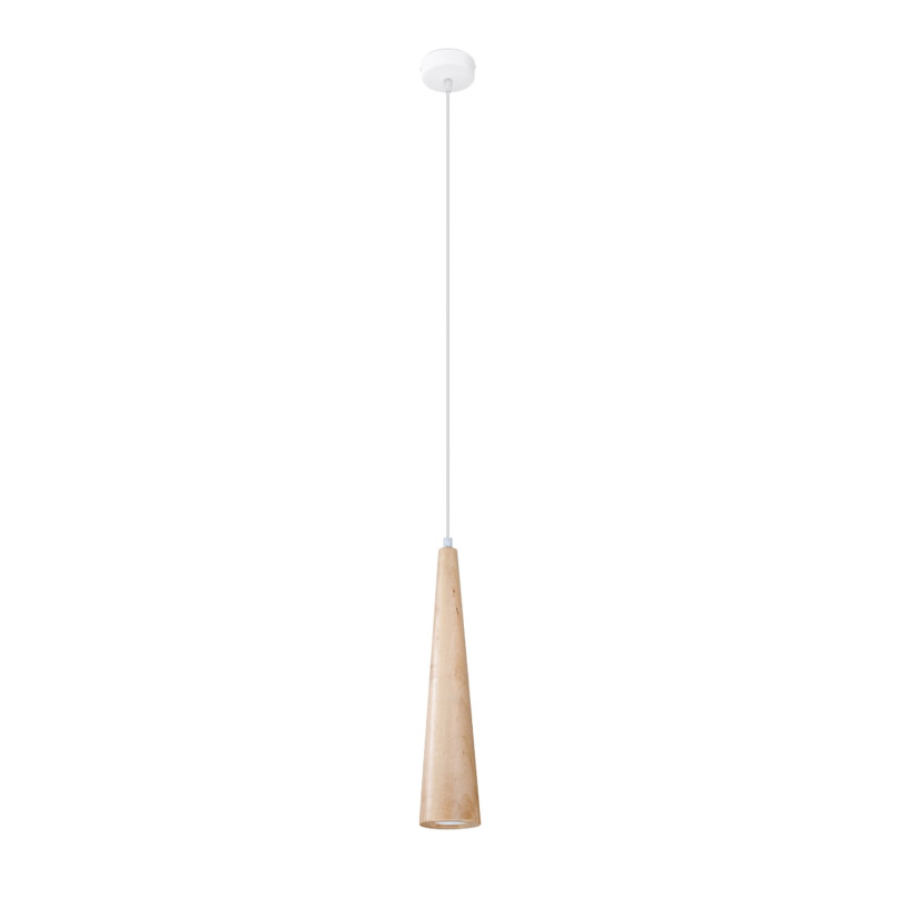 Lampe suspendue Aleen 1 en bois naturel