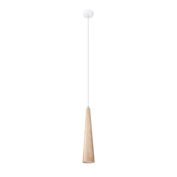 Lampe suspendue Aleen 1 en bois naturel