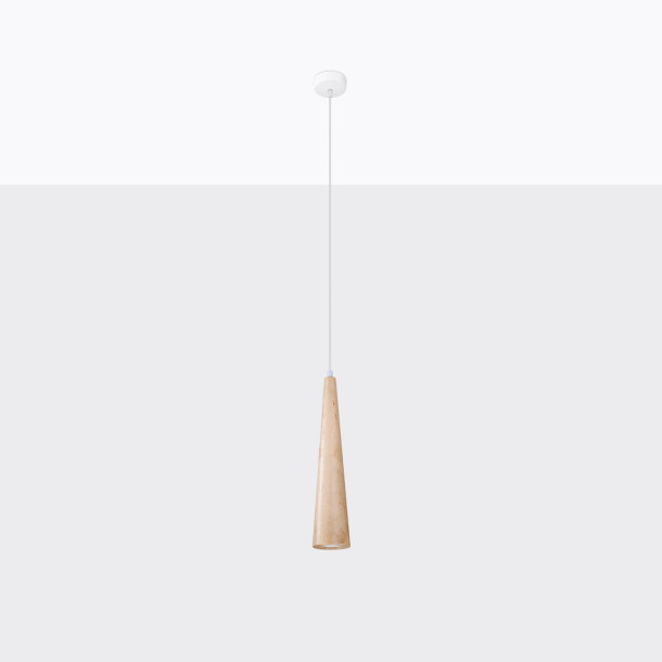 Lampe suspendue Aleen 1 en bois naturel