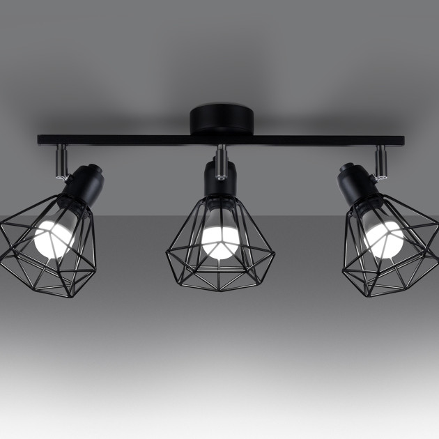 Plafonnier Lumyen 3 noir