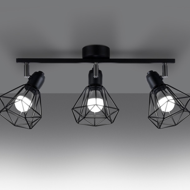 Plafonnier Lumyen 3 noir