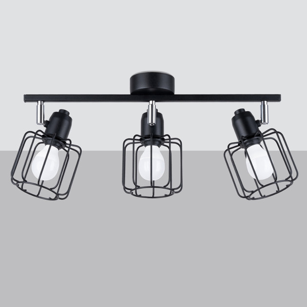 Plafonnier Verayor 3 noir