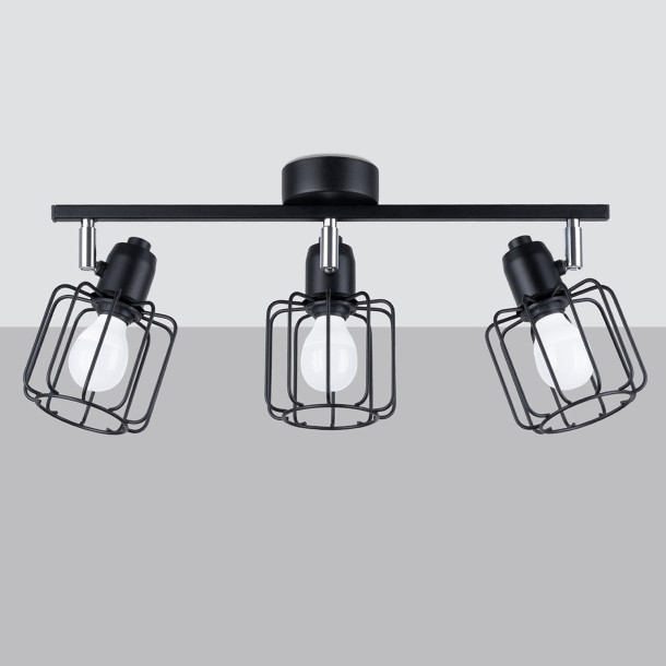 Plafonnier Verayor 3 noir