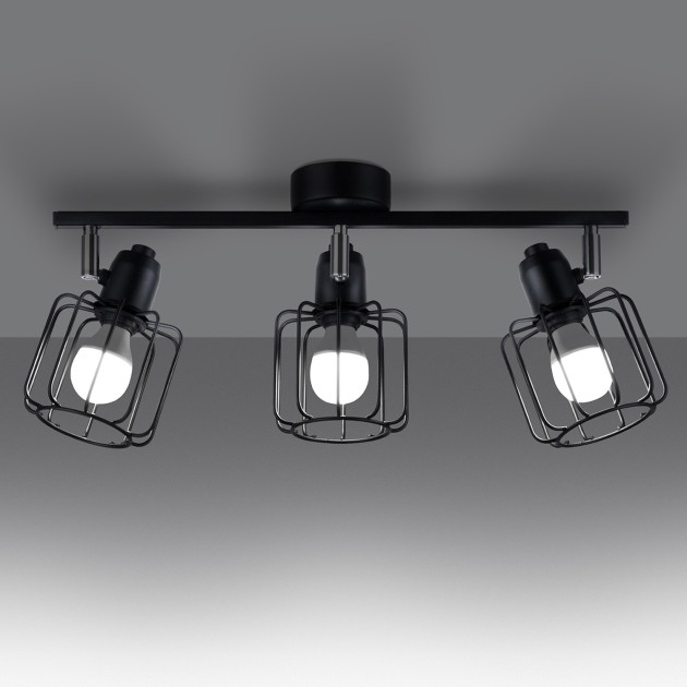 Plafonnier Verayor 3 noir