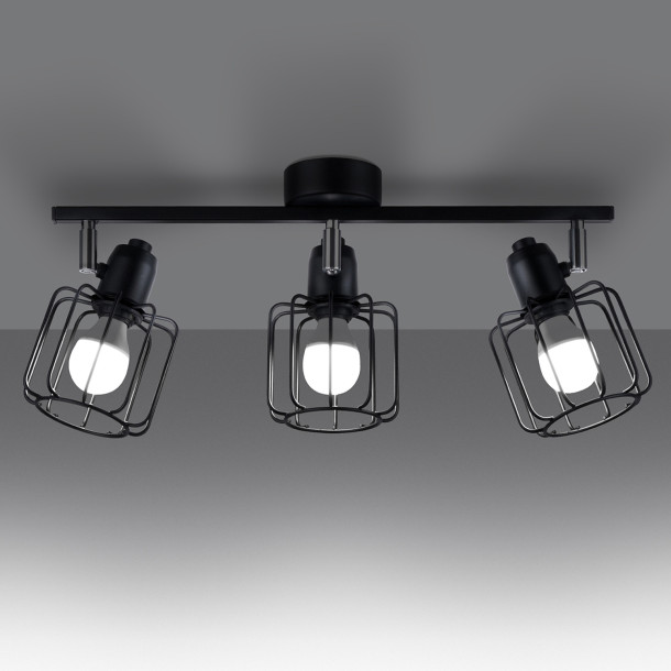Plafonnier Verayor 3 noir