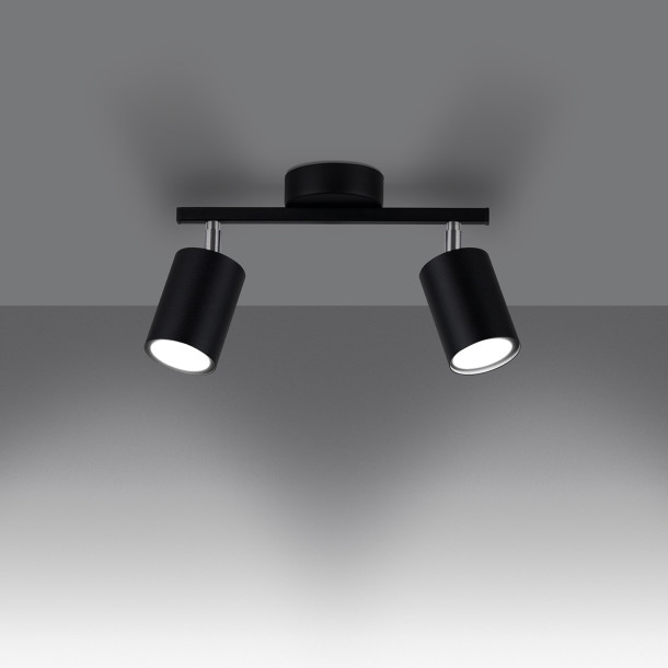Plafonnier Noraera 2 noir