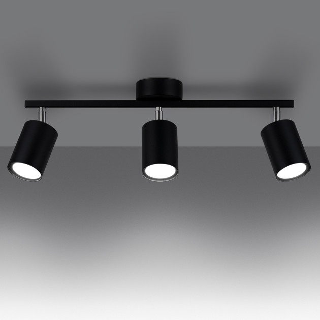 Plafonnier Noraera 3 noir