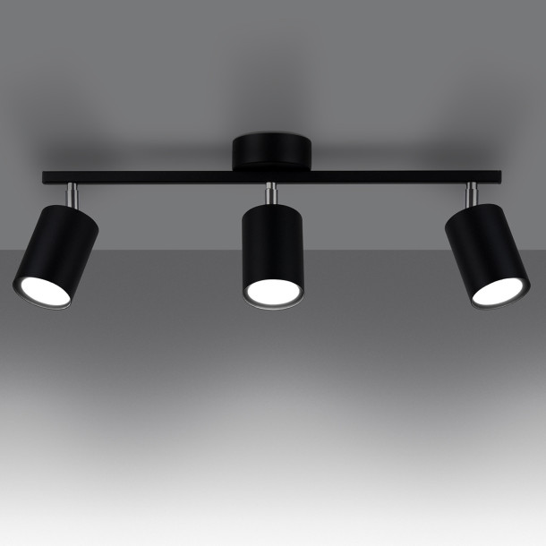 Plafonnier Noraera 3 noir