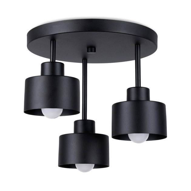 Plafonnier Velyen 3 noir