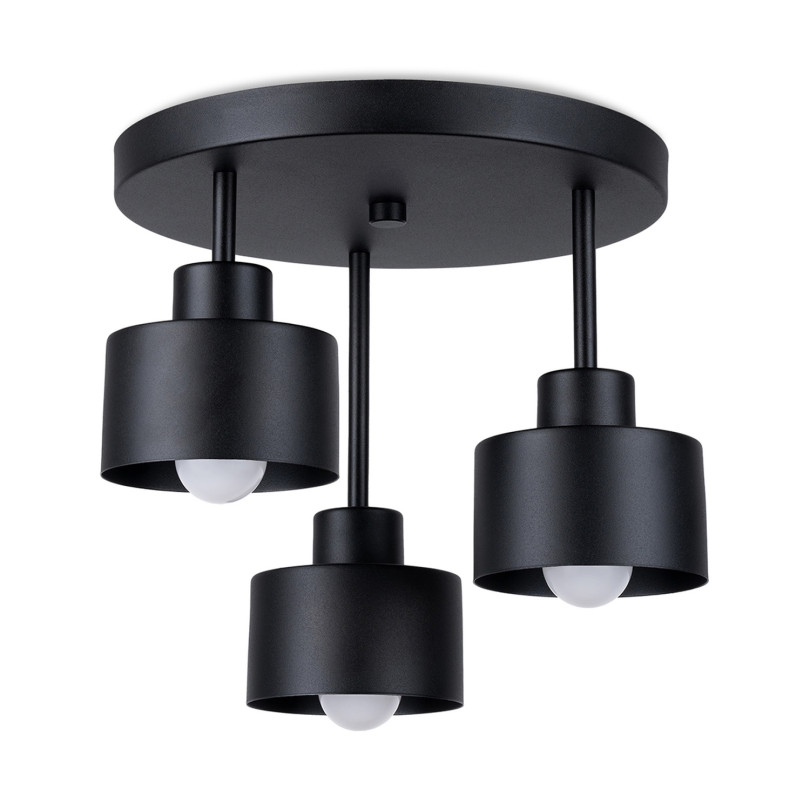 Plafonnier Velyen 3 noir