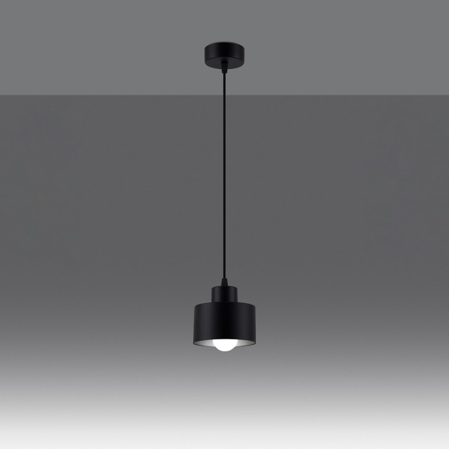 Lampe suspendue Velyen 1 noir