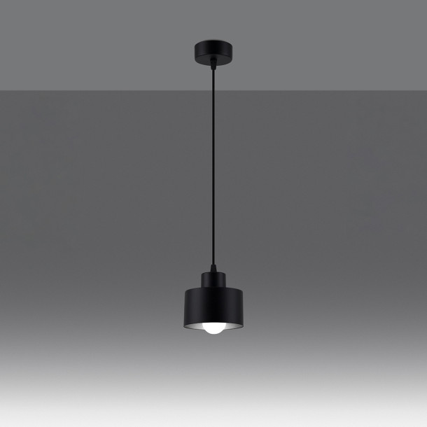 Lampe suspendue Velyen 1 noir