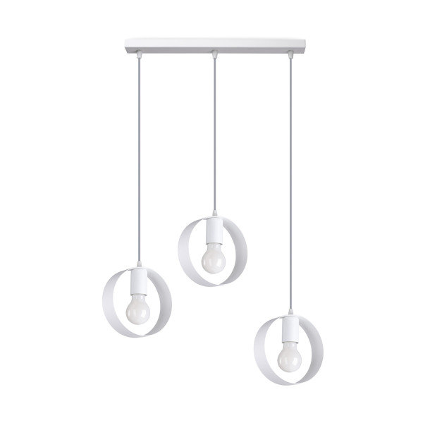 Lampe pendante Aliar 3 biała
