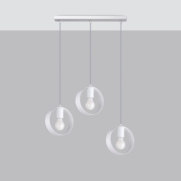 Lampe pendante Aliar 3 biała