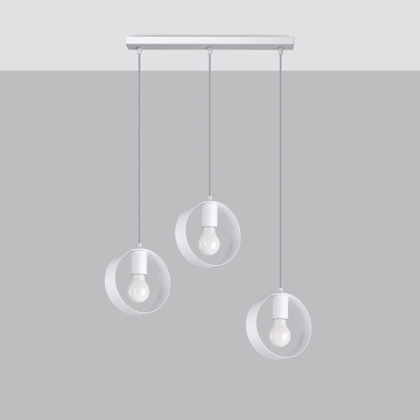 Lampe pendante Aliar 3 biała