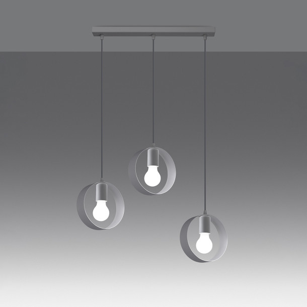 Lampe pendante Aliar 3 biała