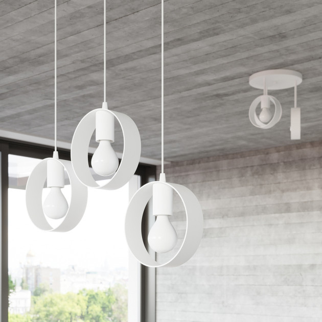 Lampe pendante Aliar 3 biała