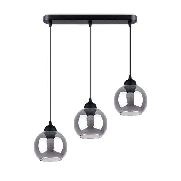 Lampe pendante Orana 3 noir