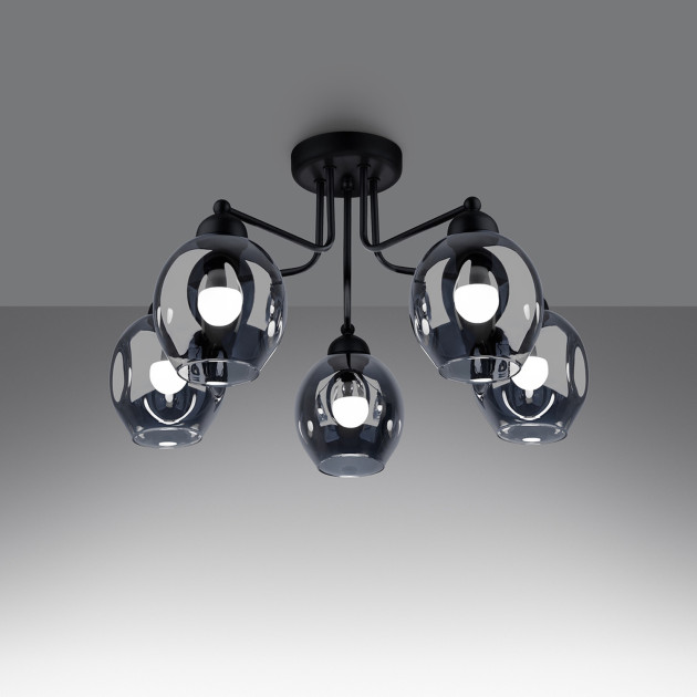 Lustre Novaeis 5 noir