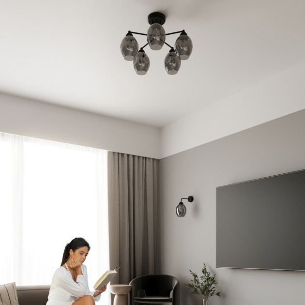Lustre Novaeis 5 noir