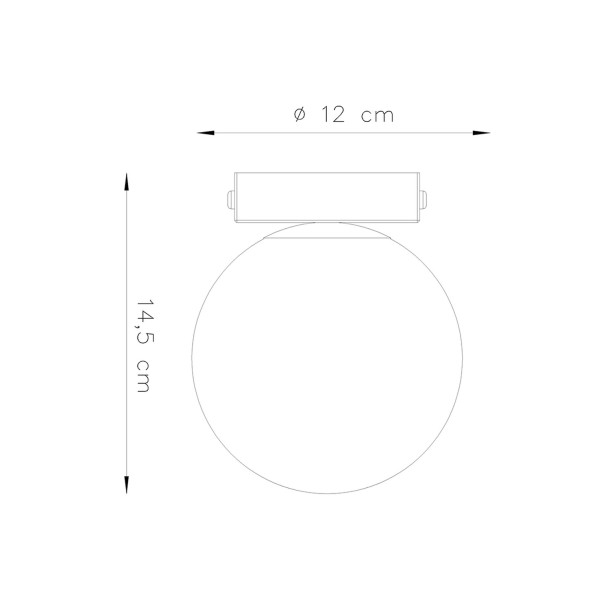 Plafonnier Velaeon 1 blanc