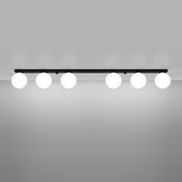 Plafonnier Velaeon 6 noir