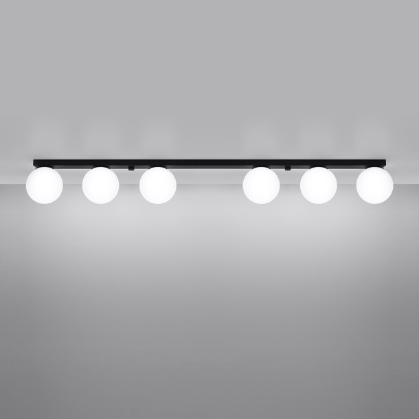 Plafonnier Velaeon 6 noir