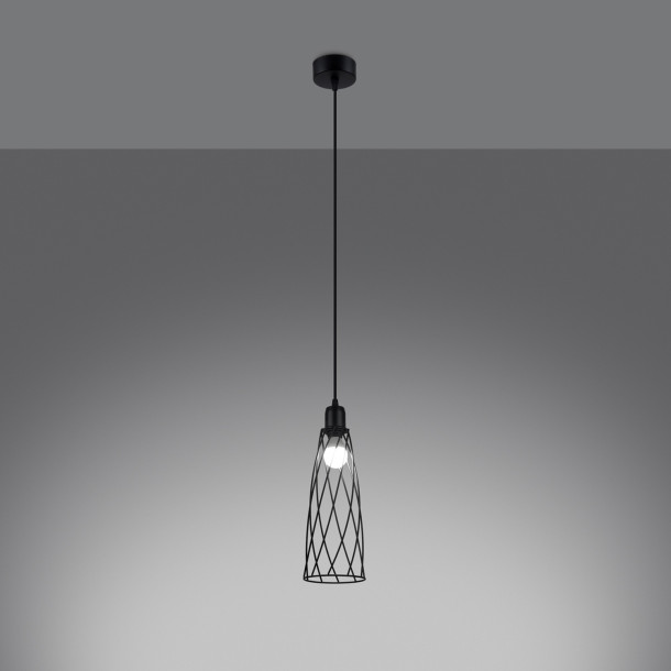Lampe suspendue Aureays 1 noir