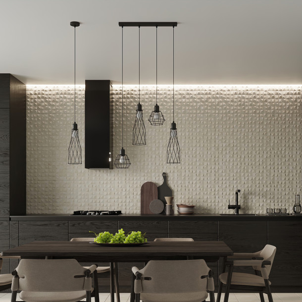 Lampe suspendue Aureays 1 noir