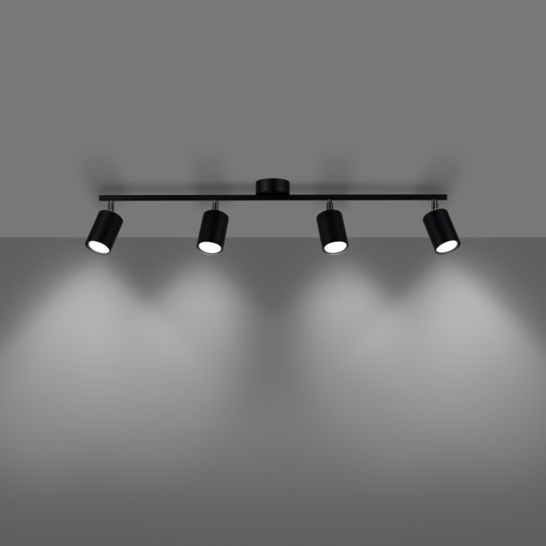 Plafonnier Noraera 4L noir