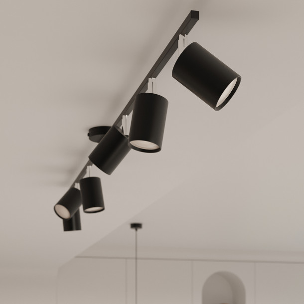 Plafonnier Noraera 4L noir